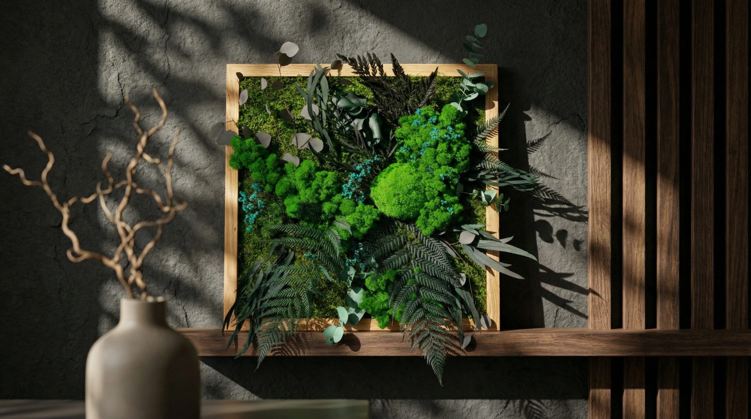 Tablou handmade cu plante stabilizate WireTree